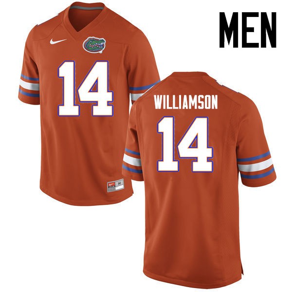 Florida Gators Men #14 Chris Williamson College Football Jerseys Orange